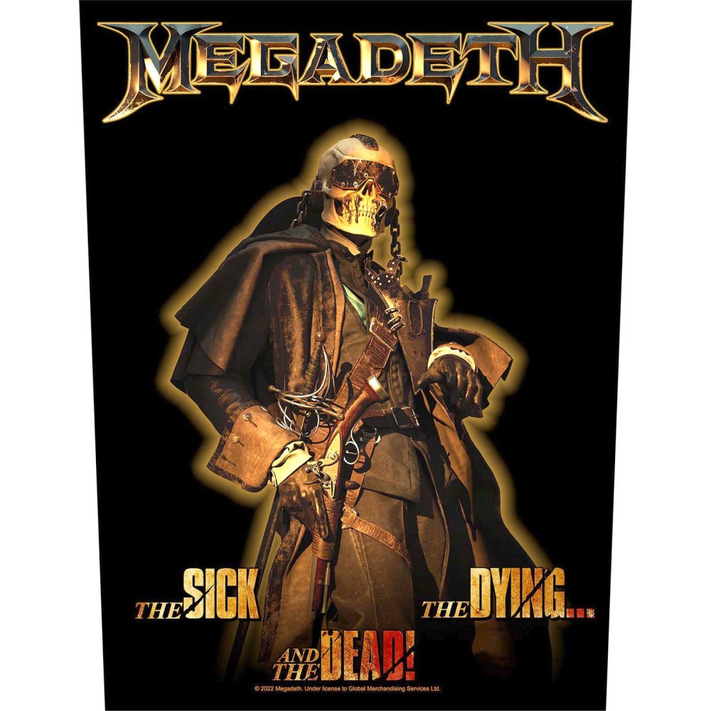 Megadeth - The Sick, The Dying And The Dead Rugpatch - Zwart
